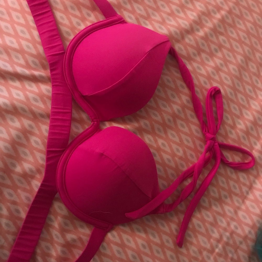 Vs pink push up swim top